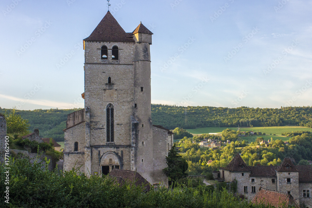 View of Saint-Cirq-Lapopie, one of the most beautiful villages in France