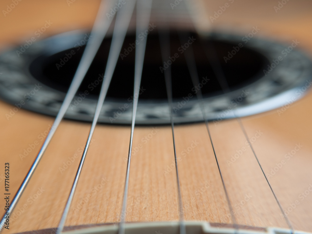 Fototapeta premium Macro Guitar Strings