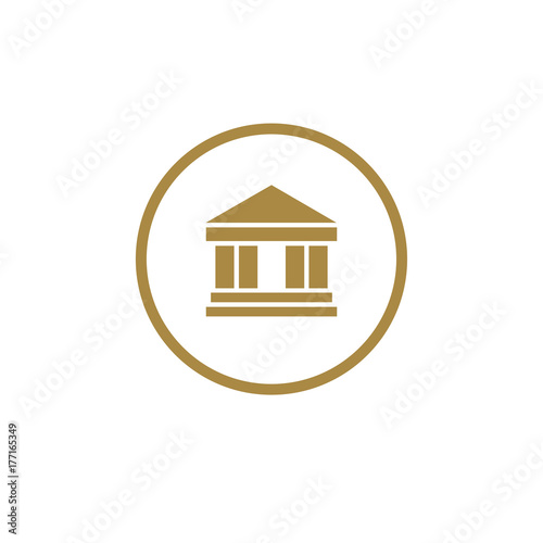 Bank icon. University icon