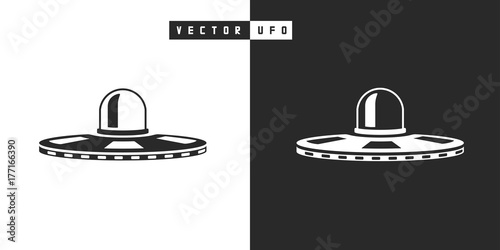 Vector UFO silhouette