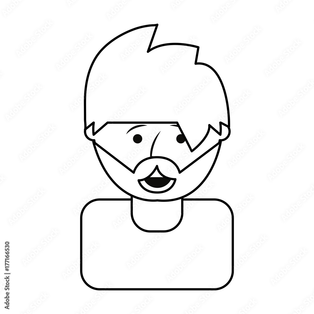 man head  vector illustration