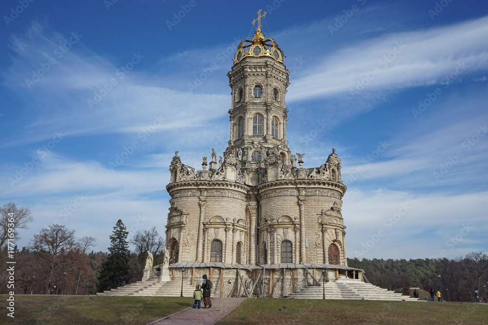 Church of the 18 century in Dubrovitsi, Moscow Region