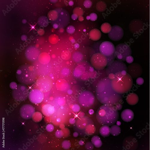 Stock vector illustration defocused abstract background bokeh. Lights of the city at night. Christmas light. Many lights, bokeh, boke, bokehs. Blurred focus