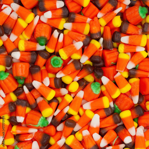 Halloween candy corn background