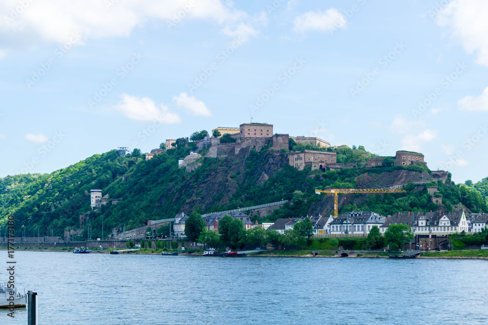 Festung Ehrenbreitstein in Koblenz bei Rhein