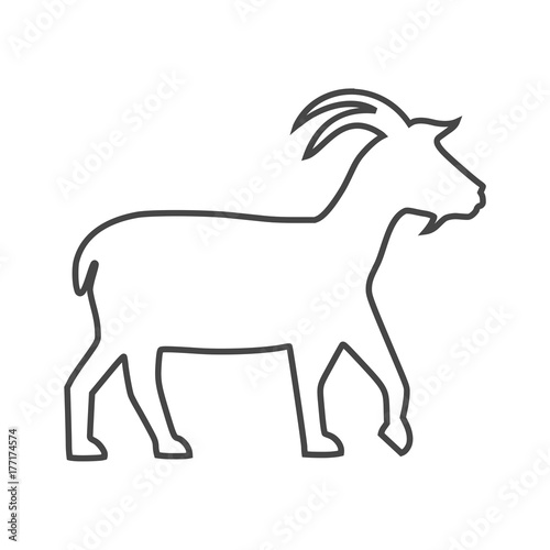 Line Goat icon © sljubisa