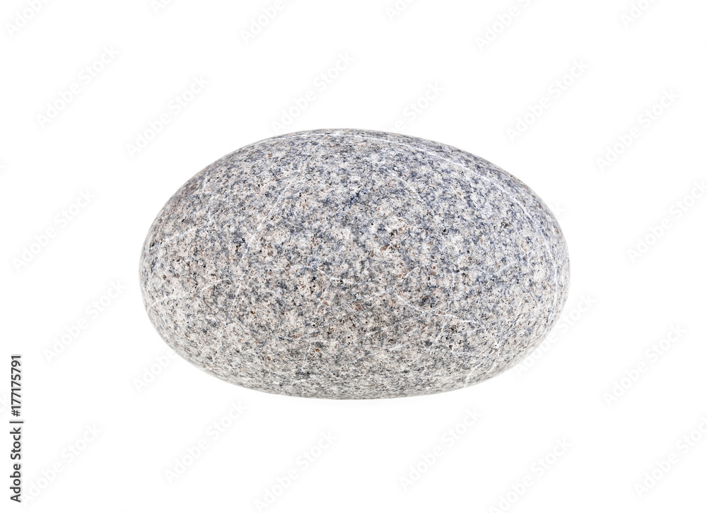 Pebble stone isolated on a white background