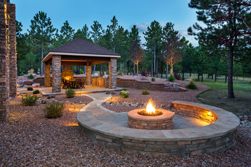 Leinwandbilder Schwarz Amazing Outdoor Living Space  © Neil