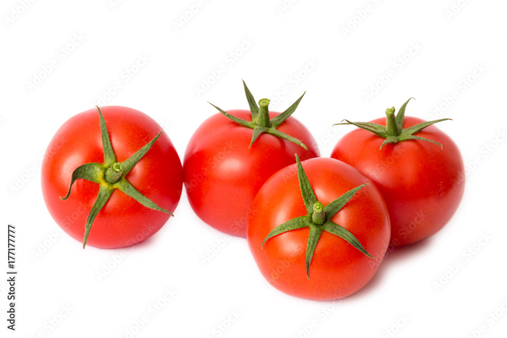 Tomaten freigestellt auf weißem Hintergrund Tomaten freigestellt auf weißem Hintergrund