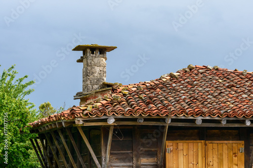 Traditional house in Zheravna, Bulgaria photo