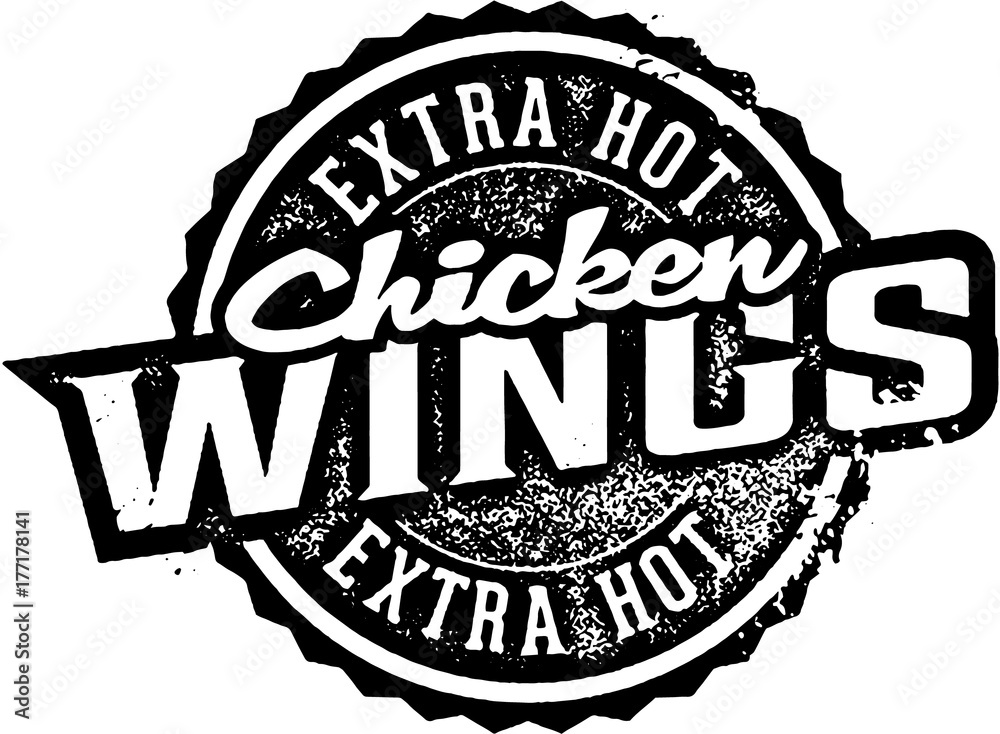 Obraz premium Extra Hot Chicken Wings