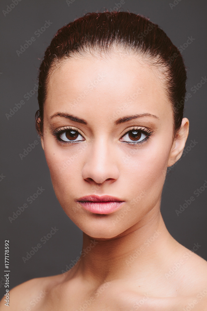Beautiful Woman Looking at Camera