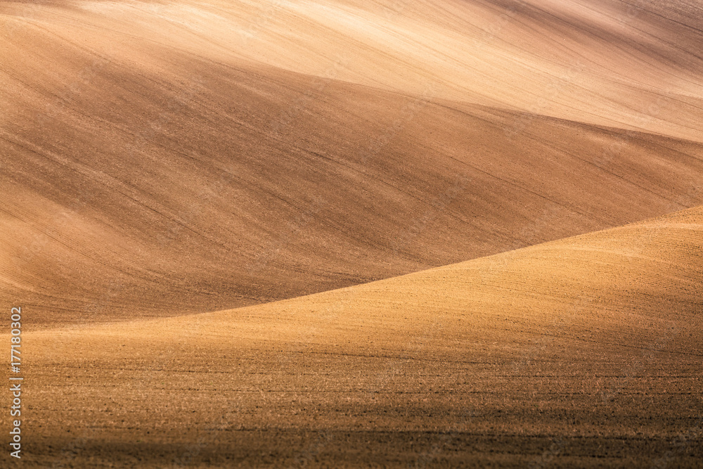 Abstract image of Moravian fields in Moravia, Czech Republic, around the village Kyjov as a background or texture. Abstract image of Moravian fields in Moravia, Czech Republic, around the village Kyjov as a background or texture.