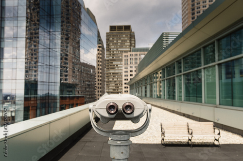 Binoculars in City