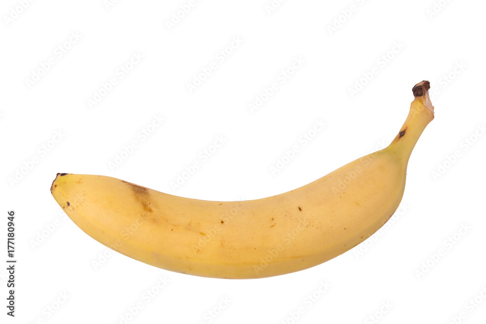 Reife Bananen auf weißem Hintergrund