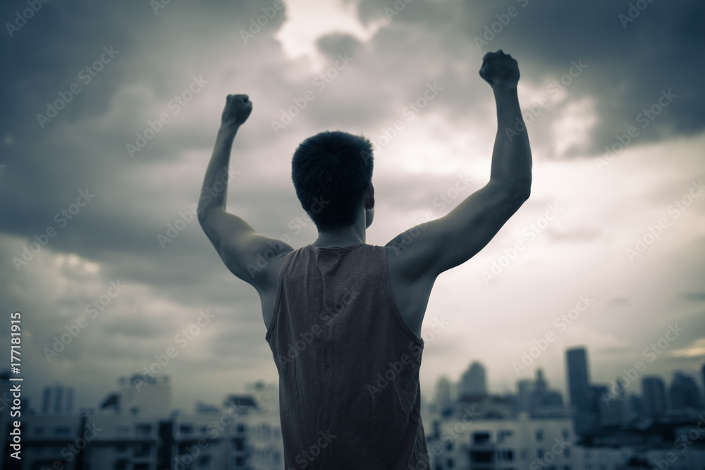 Strong, confident, successful man in the city. Strong, confident, successful man in the city.