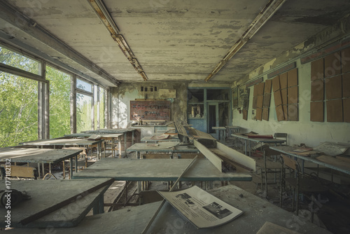 Classroom in Chernobyl