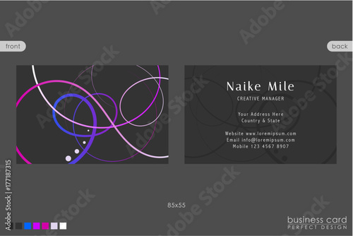 Business Card Template Creative Design