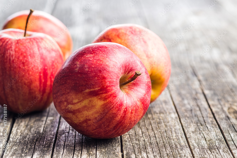 Fresh red apples. Fresh red apples.