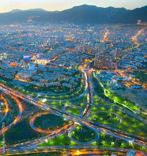 Tehran aerial view, Iran photo