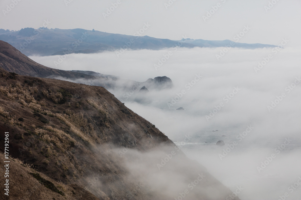 Northern California Coast and Fog