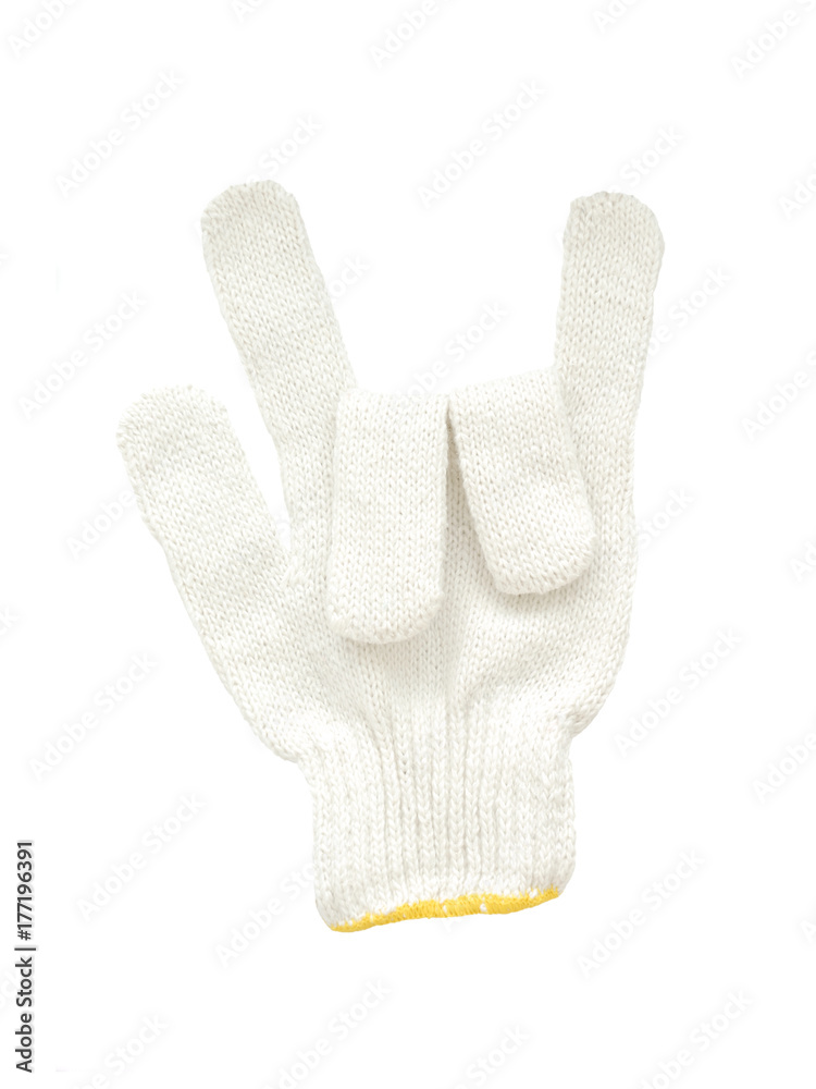 cotton gloves isolated on white background, symbol of love cotton gloves isolated on white background, symbol of love