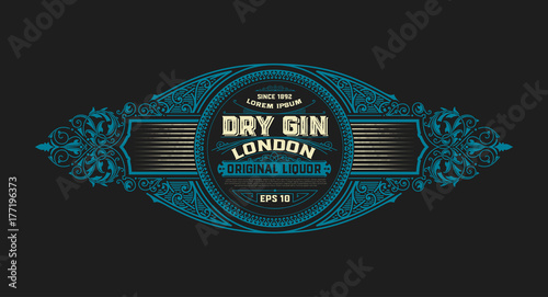 Old design, label for packing
