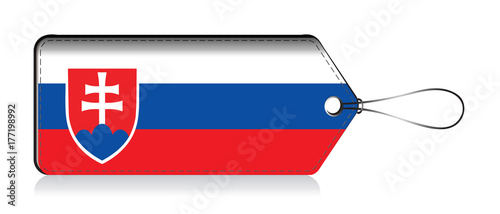 Slovak flag label, Made in Slovakia
