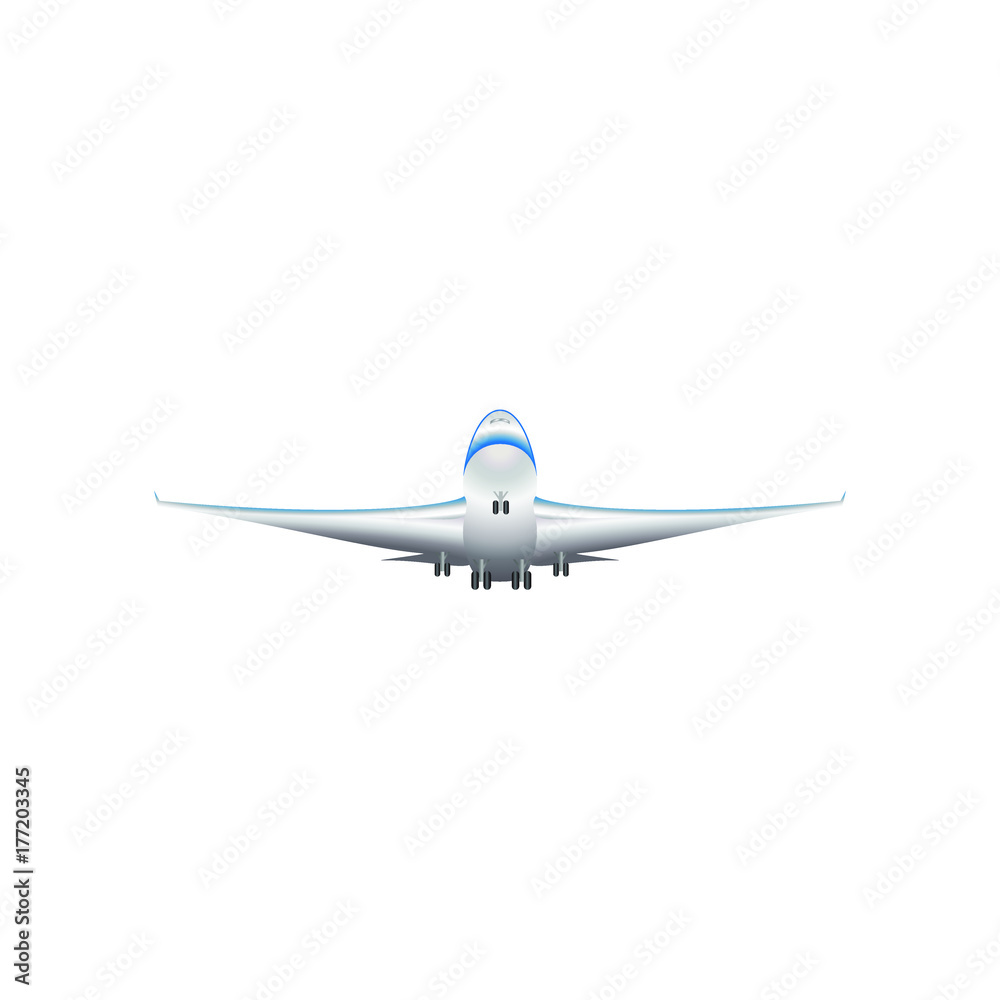 Airplane Blue-White