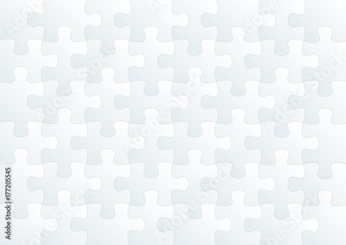Horizontal white empty puzzle game background photo