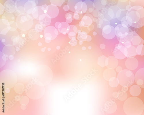Abstract Feminine Bokeh of Lights Background Illustration