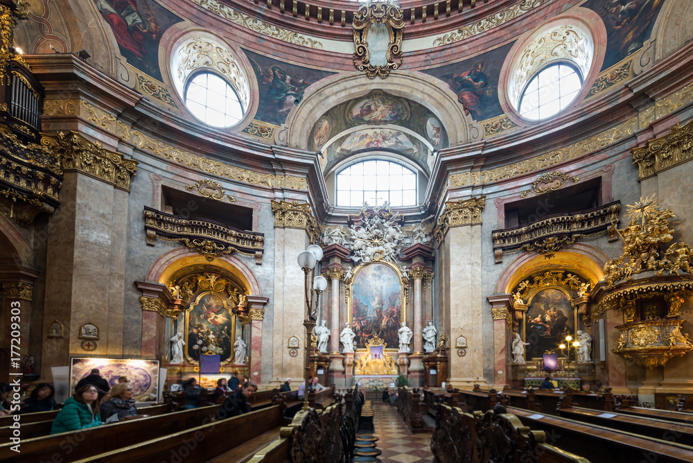 Visiting St. Peter's Church in Vienna, Austria’s capital