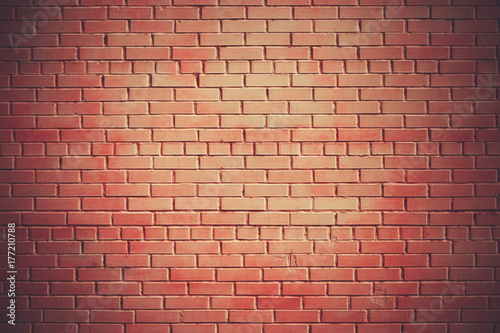 Czerwony ściana z cegieł tekstury grunge tło
