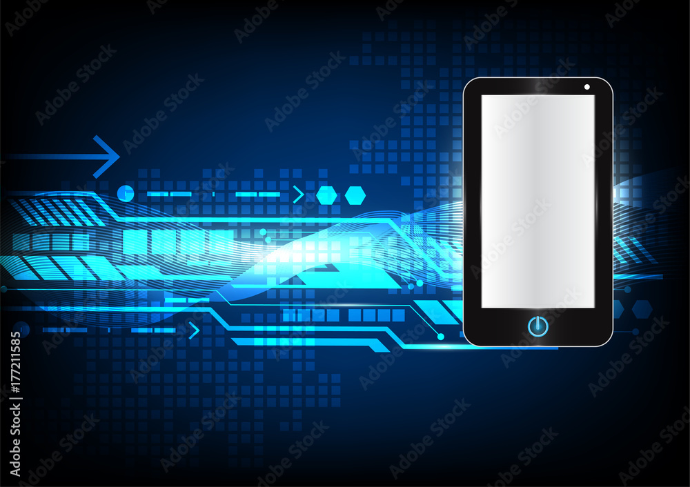 Vector abstract background, phone digital technology for business concept Vector abstract background, phone digital technology for business concept