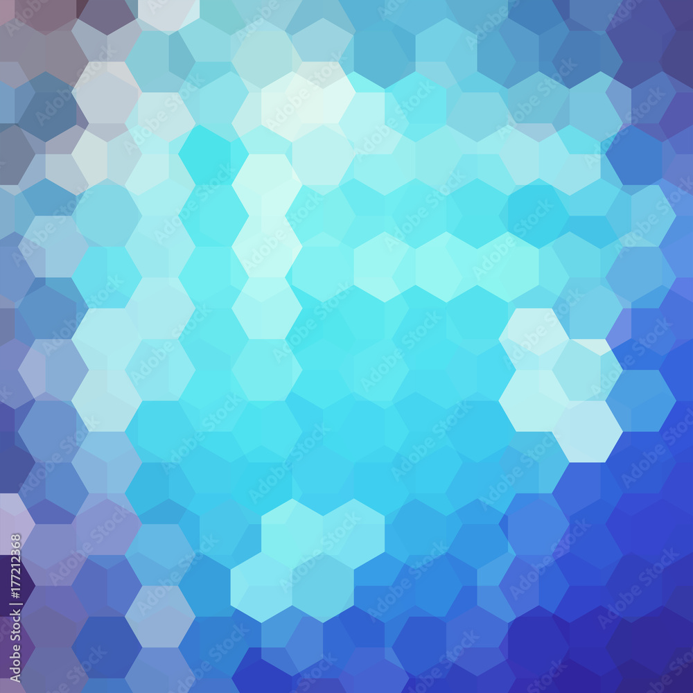 Background made of blue hexagons. Square composition with geometric shapes. Eps 10 Background made of blue hexagons. Square composition with geometric shapes. Eps 10
