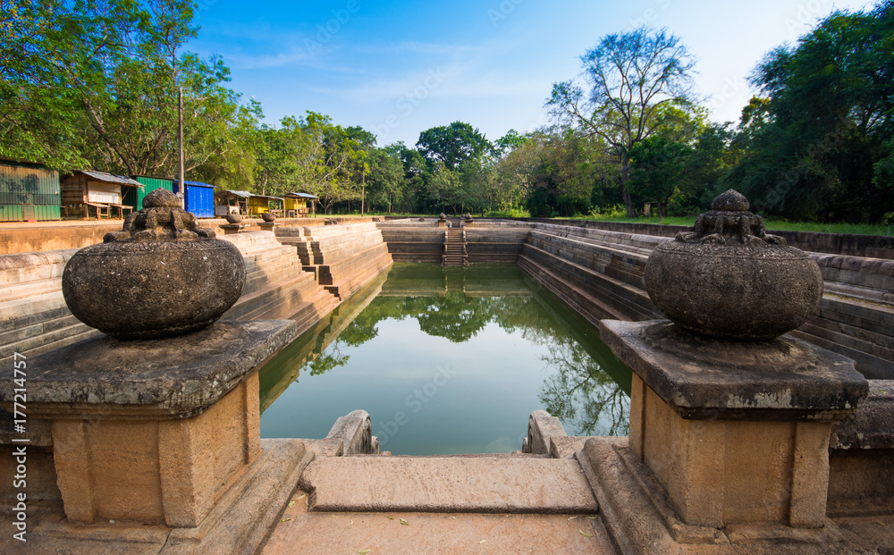 One of the best specimen of bathing tanks or pools in ancient Sri Lanka is the pair of pools known as Kuttam Pokuna.