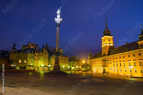 Royal Castle and Old Town in Warsaw  Poland