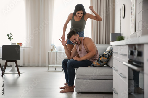 Quarrel between woman and m...