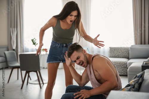 Quarrel between woman and m...