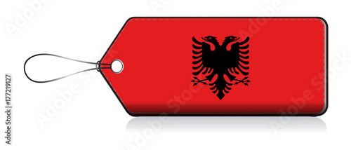 Albanian emogi flag, Label of  Product made in Albania