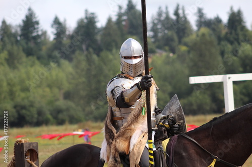 medievil knights prpare for battle