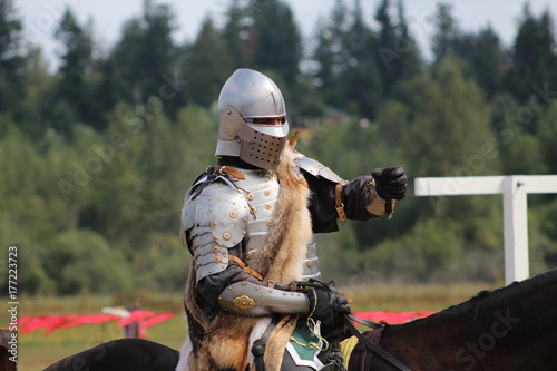 medievil knights prpare for battle
