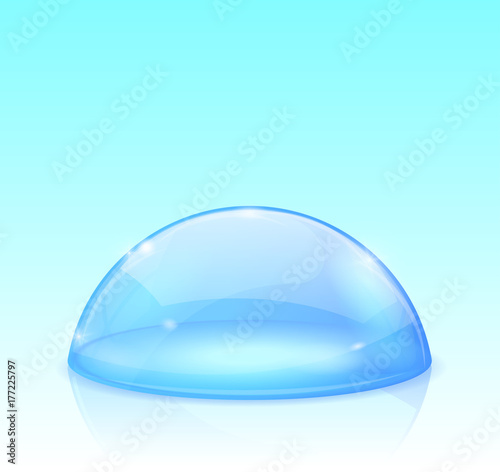Blue glass dome