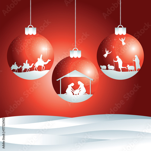 Christmas nativity scene