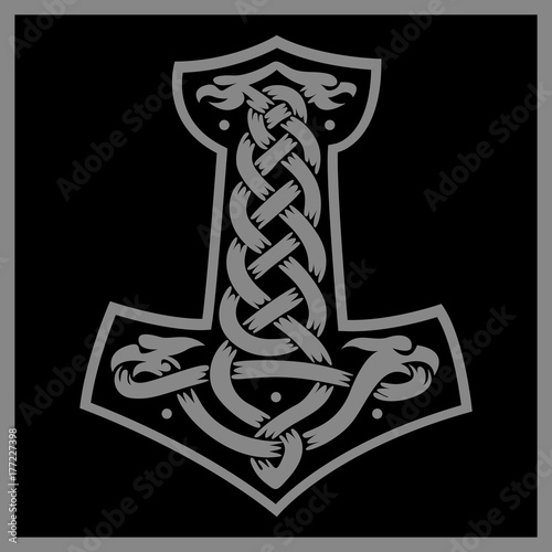 Mjolnir Pagan Background