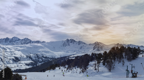 Rising in mountains in Andorra.