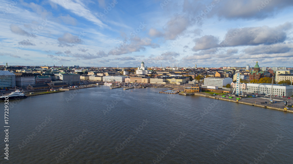 View of Helsinki, aerial view
