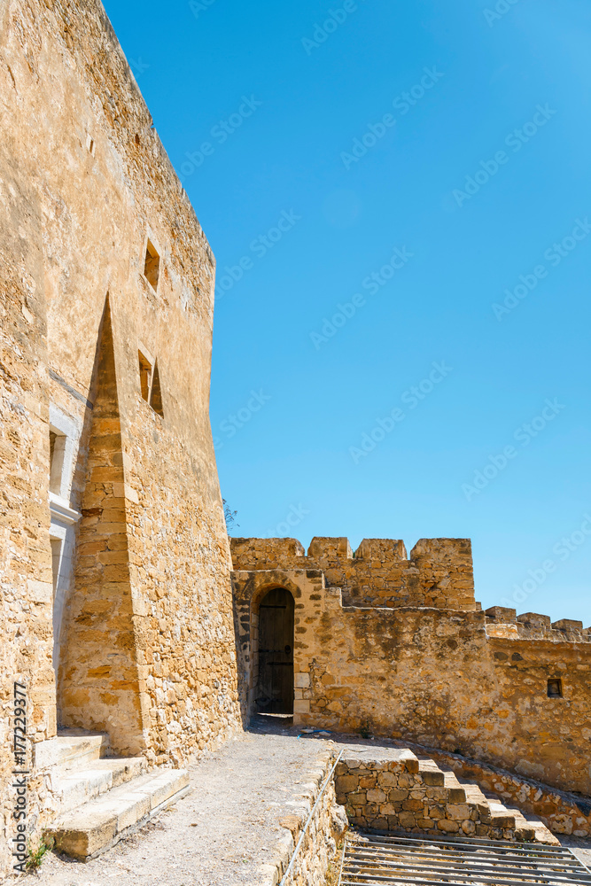 View of the historic venetian fort of Kazarma. Sitia, Crete