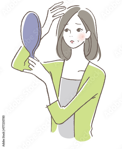 女性　髪の毛　トラブル