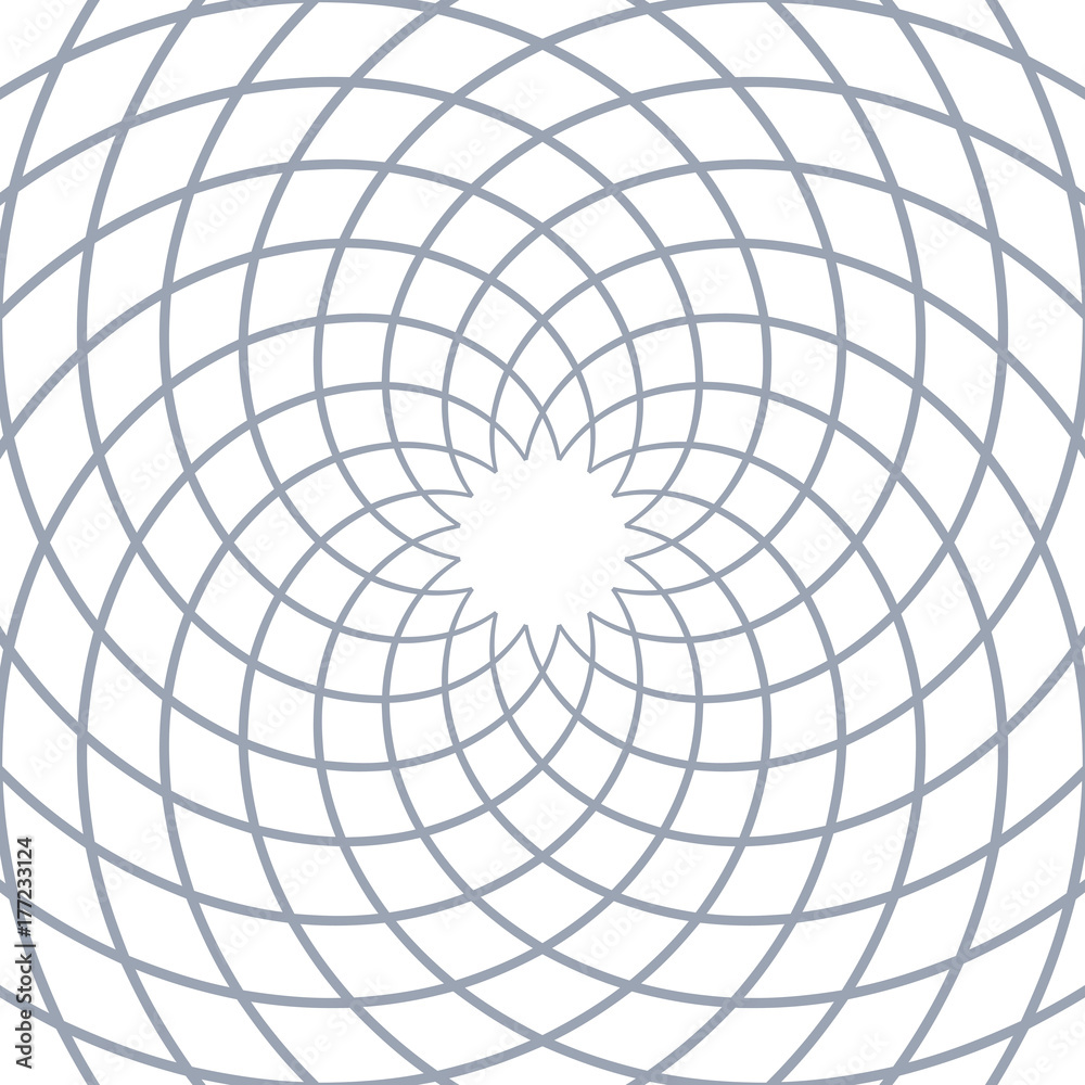 Obraz premium Rotation circular lines pattern.